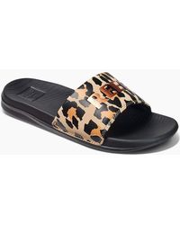 Reef - One Slide Classic Leopard - Lyst