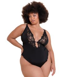 Curvy Kate - St048327 Embrace Lace Teddy - Lyst