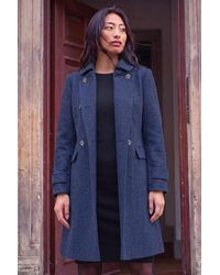 Roman - Petite Double Breasted Military Coat - Lyst