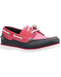 Hush Puppies - Hattie Leather Lace Up Boat Shoes - Lyst