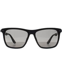 BMW - Square Matte Smoke Polarized Bw0002-H Sunglasses - Lyst