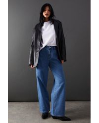 Warehouse - Low Rise Denim Dad Jean - Lyst