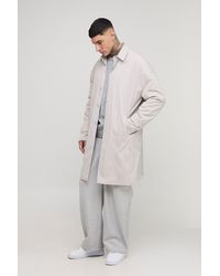 BoohooMAN - Tall Crinkle Oversized Mac - Lyst