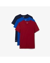 Lacoste - 3Pck Slm T - Lyst