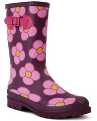 Regatta - Orla Quarter Welly Floral Rain Boots - Lyst