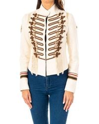 La Martina - Long-Sleeved High-Neck Jacket With Hook And Eye Closure Lwjg30 - Lyst