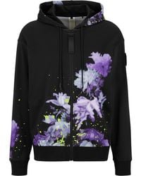 BOSS - Regular Fit Hooded Neck Long Sleeve Sweatshirt - Lyst