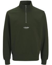 Jack & Jones - Sweatshirts 1/4 Zip High Neck Long Sleeve - Lyst