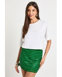 Boohoo - Hotfix Mini Skirt - Lyst