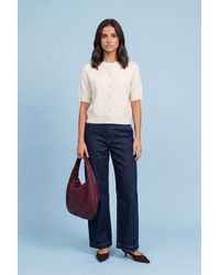 Urban Bliss - Wool Blend Short Sleeved Cardigan - Lyst
