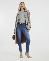 River Island - Skinny Jeans Mid Rise Bum Sculpt Cotton - Lyst