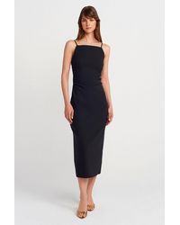 Dilvin - Sleeveless Bodycon Midi Dress - Lyst