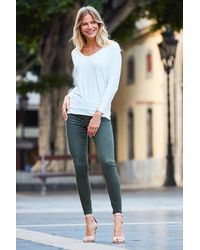 Sosandar - Khaki Perfect Jeggings - Lyst