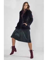 Jayley - Hand Knitted Faux Fur Jacket - Lyst