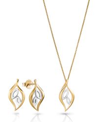 Orphelia - 'Charlotte' 925 Sterling Set: Chain-Pendant + Earrings - Lyst
