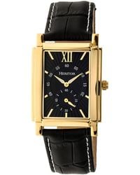 Heritor - Frederick Leather-Band Watch - Lyst