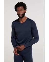 Mountain Warehouse - 'Talus' V Neck Base Layer Top Thermal Quick Drying Winter Tee - Lyst