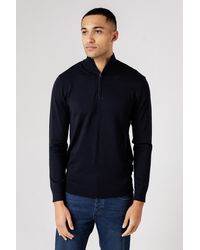 French Connection - 1/2 Zip Knitted Jumper - Lyst