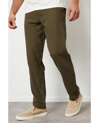 Threadbare - 'Annual' Linen Blend Casual Trousers - Lyst