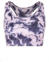 Sosandar - Chic Tie Dye Print Racerback Sports Bra - Lyst