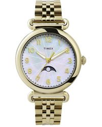 Timex - Model 23 Dameshorloge Goudkleurig Tw2T89500 - Lyst