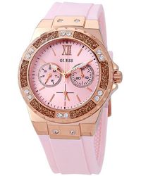 Guess - W1053L3 Limelight Crystal Dial Ladies Watch Silicone - Lyst