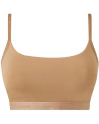 Calvin Klein - 000Qf6821E Form To Body Natural Unlined Bralette - Lyst