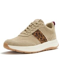 Fitflop - F-Mode Flow Suede Cappuccino Trainers - Lyst