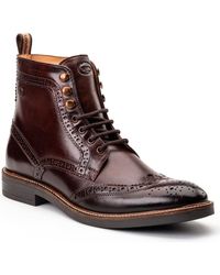 Base London - Bristol Leren Bruine Brogues Schoenen - Lyst