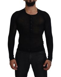 Dolce & Gabbana - Cashmere Button Pullover Sweater - Lyst