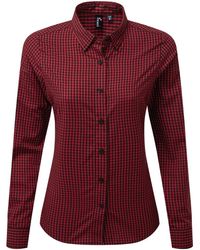 PREMIER - Ladies Maxton Check Long Sleeve Shirt - Lyst