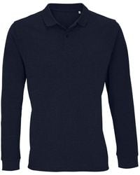 Sol's - Adult Planet Piqué Long-Sleeved Polo Shirt (French) - Lyst