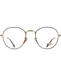 Ray-Ban - Round Havana On Rx3582V David Metal - Lyst
