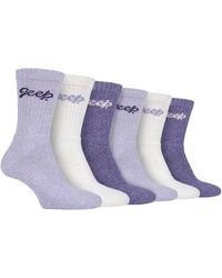 Jeep - Ladies 6 Pack Hiking Boot Socks - Lyst
