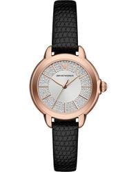Emporio Armani - Mia Watch Ar11631 Leather (Archived) - Lyst