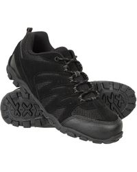 Mountain Warehouse - 'Outdoor Ii' Hiking Shoes Suede Mesh Upper Rubber Outsole Trekking Footwear Synthetic Leather - Lyst
