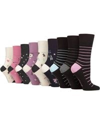 Gentle Grip - 9 Pack Bamboo Socks Ladies - Lyst