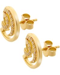 Orphelia - 'Elaine' 925 Sterling Stud Earrings - Lyst