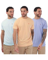 Farah - Silaso 3 Pack T-shirts In Multi Kleur - Lyst