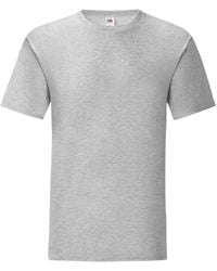 Fruit Of The Loom - Iconisch T-shirt Voor (set Van 5) (heide Grijs) - Lyst