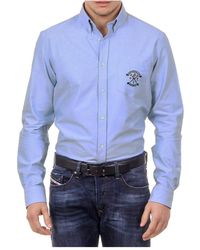 Ufford & Suffolk Polo Club - Shirt Usc03 C3 Azzurro Scuro - Lyst