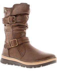 Jana - Biker Boots Jillian Zip Mocca - Lyst