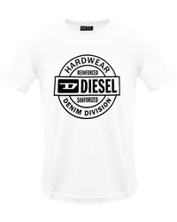 DIESEL - Hardware Circle Logo Bright T-Shirt Cotton - Lyst