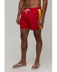 BoohooMAN - Side Stripe Mid Length Swim Short - Lyst
