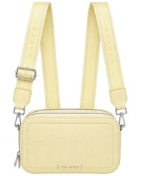 Ted Baker - Linzie Webbing Leather Small Crossbody Light Camera Bag - Lyst