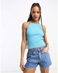 ASOS - Tank Top With High Square Neck - Lyst