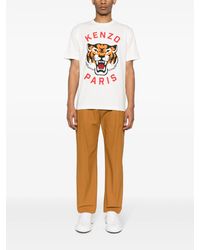 KENZO - Lucky Tiger Printed Oversized T-Shirt - Lyst