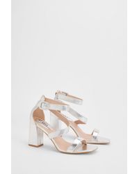 Faith - Phoebe Strap Block High Heel Sandals - Lyst