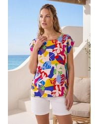 Roman - Abstract Print Shell Top - Lyst