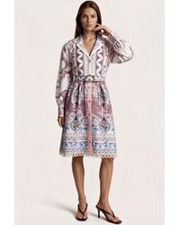 Msn-Collection - Cotton Mini Skirt - Lyst